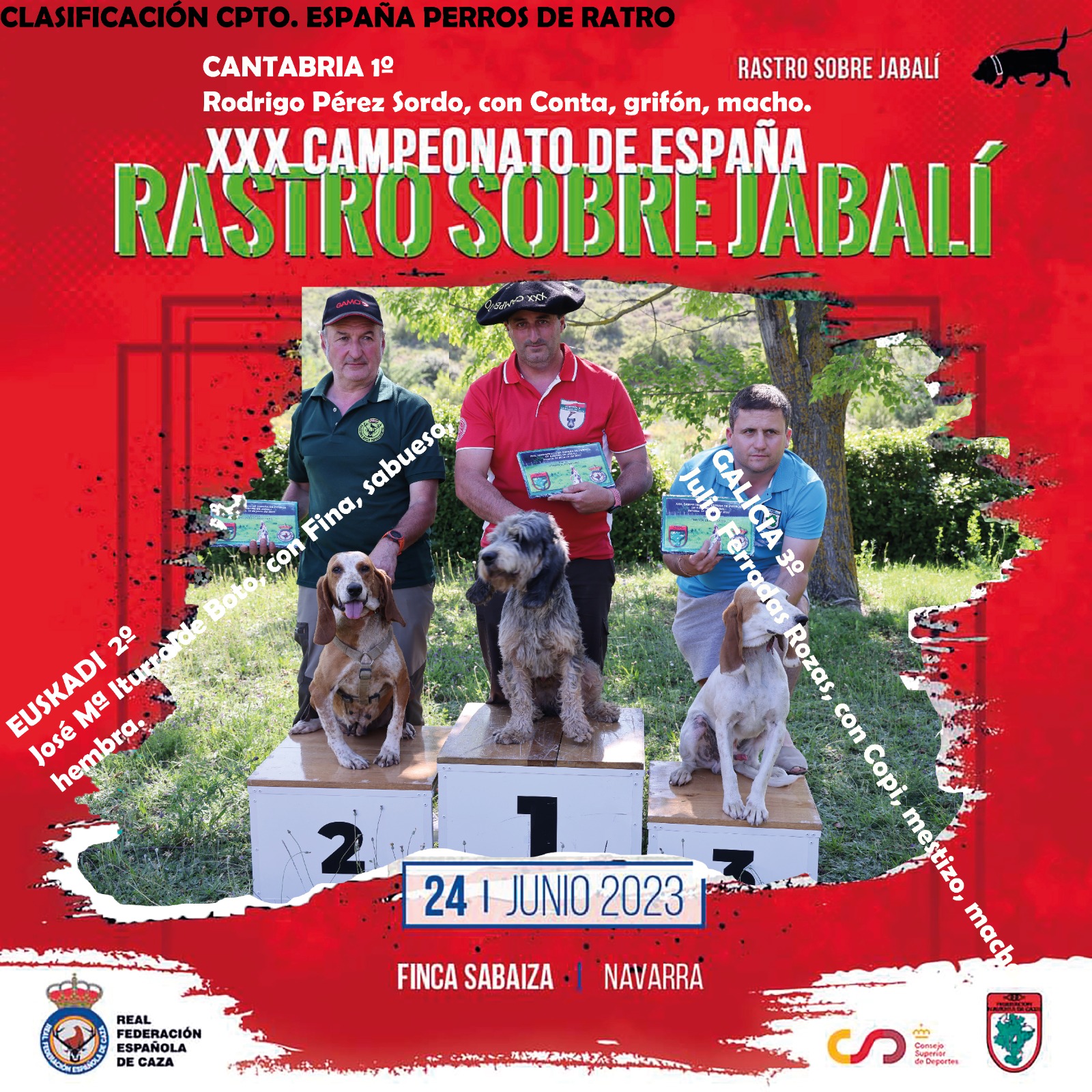 CAMPEONATO DE ESPA&Ntilde;A DE PERROS DE RASTRO